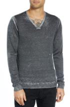 Men's John Varvatos Star Usa V-neck Sweater, Size - Grey
