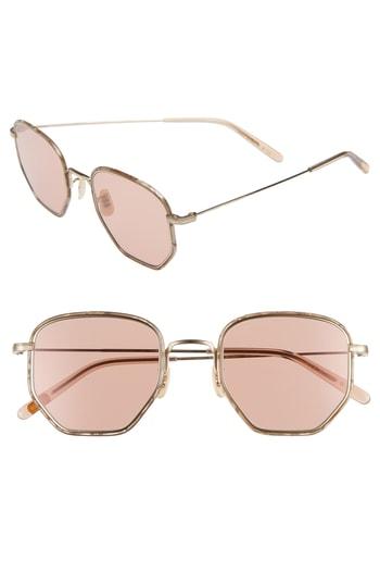 Women's Oliver Peoples Alland 50mm Photochromic Sunglasses - Mocha/ Gold