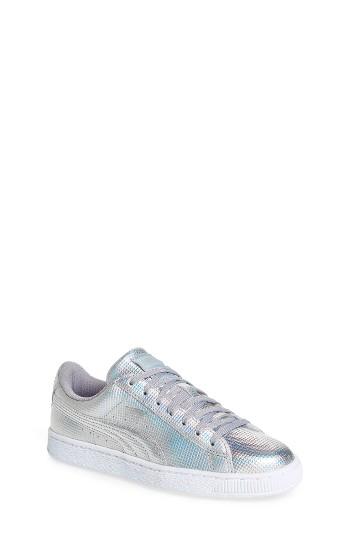 Women's Puma Basket Holographic Sneaker