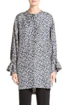 Women's Victor Alfaro Animal Print Silk Twill Tunic