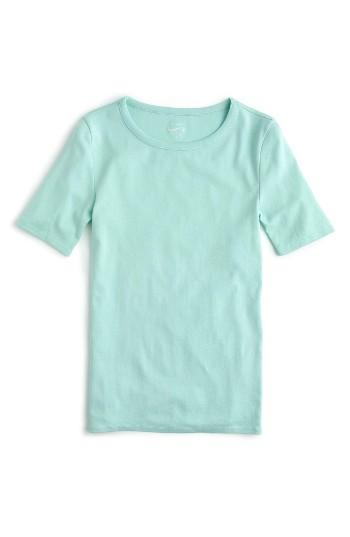 Women's J.crew New Perfect Fit T-shirt, Size - Green