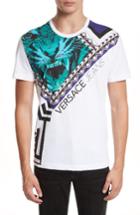 Men's Versace Jeans Houndstooth Tiger T-shirt - White