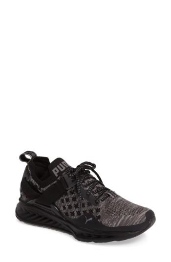 Women's Puma Ignite Evoknit Low Sneaker M - Black
