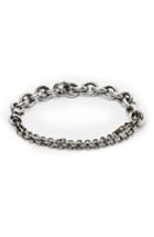 Men's Title Of Work Sterling Silver Chain Wrap Bracelet