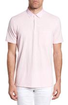 Men's Good Man Brand Slub Jersey Cotton Polo Shirt - Red