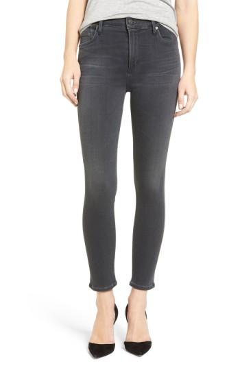 Women's Citizens Of Humanity Rocket High Waist Crop Skinny Jeans - Black