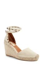 Women's Valentino Rockstud Espadrille Wedge Us / 35eu - Blue