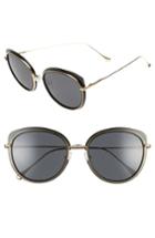Women's Vedi Vero 56mm Round Sunglasses - Black