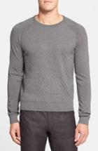 Men's Kenneth Cole New York Quilted Long Sleeve Sweater, Size - (online Only)