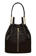 Elizabeth And James 'cynnie' Leather Sling Backpack - Black
