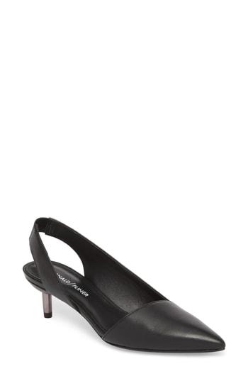 Women's Donald Pliner Birdie Slingback Pump .5 M - Black