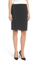 Women's Boss Vanafea Zip Front Crepe Pencil Skirt - Black