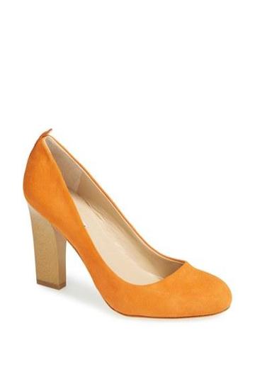 Charles By Charles David 'archer' Pump Orange Suede