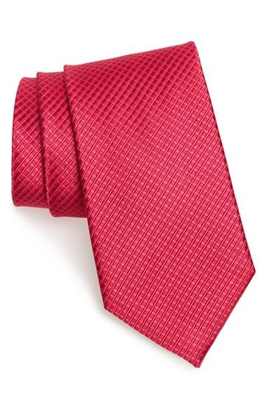 Men's Nordstrom Men's Shop Micro Grid Silk Tie