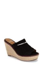 Women's Franco Sarto 'candace' Wedge Mule .5 M - Black