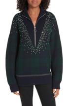 Women's Sandro Patience Half Zip Sweater - Blue