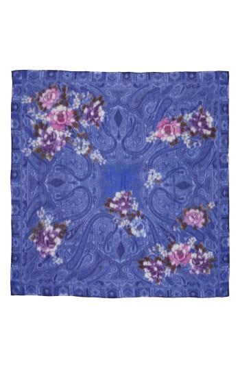 Women's Etro Cashmere Square Scarf, Size - Purple