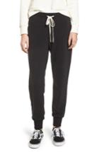 Women's Madewell Terry Trouser Sweatpants, Size - Black