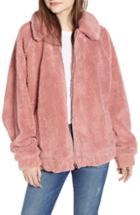 Women's Bdg Urban Outfitters Batwing Teddy Fleece Jacket - Pink