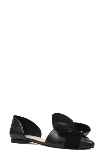 Women's Nine West Shoreside D'orsay Flat .5 M - Black