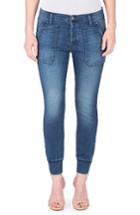 Women's Fidelity Denim Mikey Ankle Zip Jogger Jeans - Blue