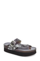 Women's Five Worlds Barrios Platform Sandal M - Metallic