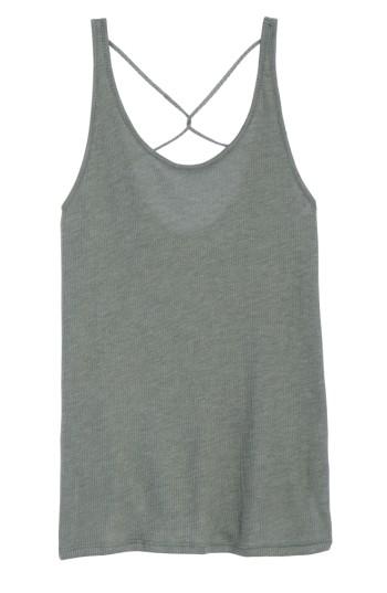 Women's Zella Crossback Tank - Grey