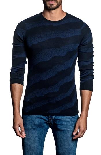 Men's Jared Lang Slim Fit Stripe Sweater - Blue