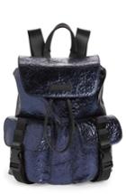 Kendall + Kylie Parker Metallic Water Resistant Backpack - Blue