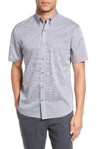 Men's Maker & Company Regular Fit Check Short Sleeve Sport Shirt - Grey