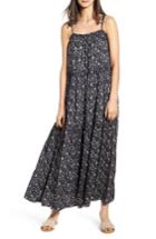 Women's Hinge Tiered Maxi Dress, Size - Blue