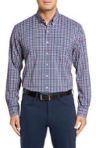 Men's Bobby Jones Dorian Plaid Easy Care Sport Shirt, Size - Blue