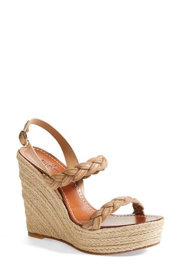 Women's Valentino 'twist' Espadrille Wedge Sandal, Size 11us /