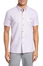 Men's Ted Baker London Slim Fit Sport Shirt (m) - Purple