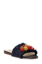 Women's Louise Et Cie Arytha Raffia Slide Sandal M - Blue