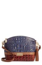 Brahmin Andesite Lucino - Mini Duxbury Leather Crossbody Bag - Blue