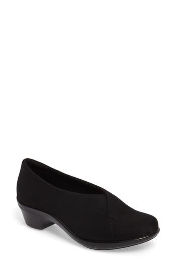 Women's Aravon Kitt Asymmetrical Pump .5 Aa - Black