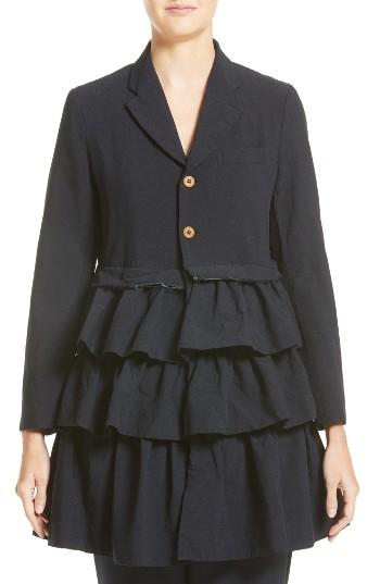 Women's Comme Des Garcons Tropical Tiered Jacket