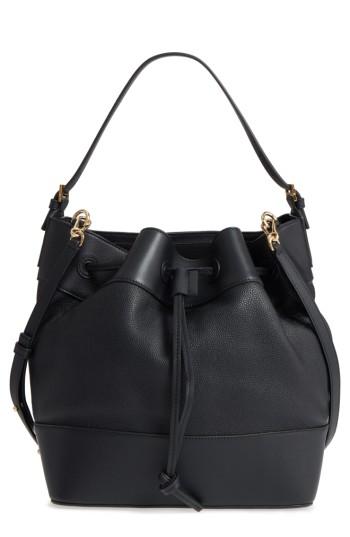 Loewe Midnight Leather Bucket Bag - Black