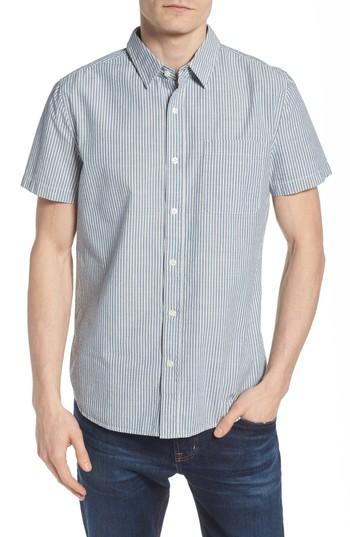 Men's Ag Nash Regular Fit Short Sleeve Sport Shirt - Blue