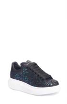 Women's Alexander Mcqueen Glitter Platform Sneaker Us / 36eu - Blue