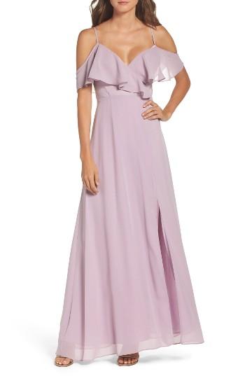 Women's True Decadence By Glamorous Cold Shoulder Maxi Dress - Blue