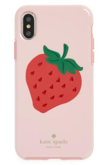 Kate Spade New York Jewel Strawberry Iphone X Case - Red