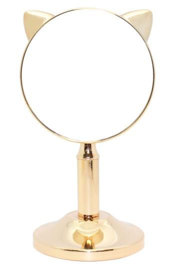 Danielle Creations Cat Ear Gold Mini Mirror, Size - No Color