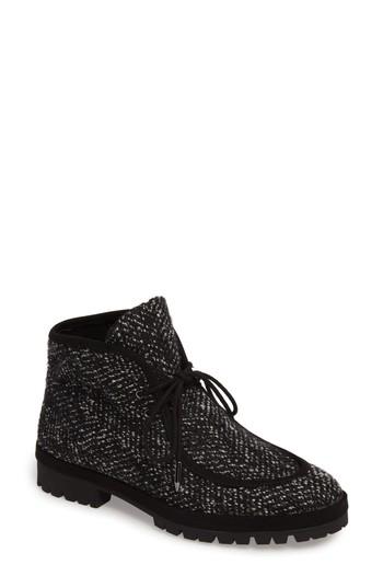 Women's Avec Les Filles Demi Lace-up Bootie .5 M - Black