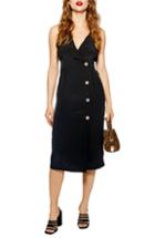 Women's Topshop Sleeveless Button Front Sheath Dress