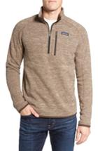 Men's Patagonia 'better Sweater' Quarter Zip Pullover, Size - Beige