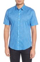Men's Zachary Prell Siguenza Floral Short Sleeve Sport Shirt - Blue