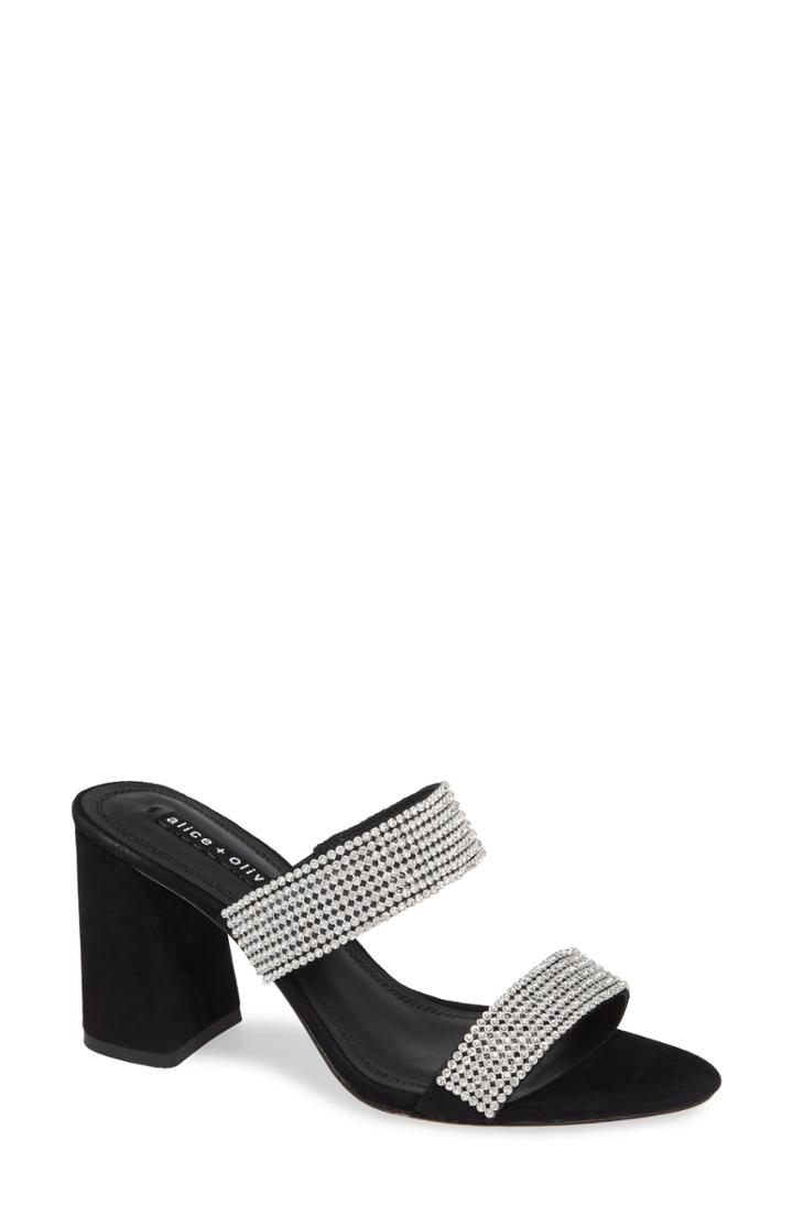 Women's Alice + Olivia Laleah Sandal M - Black