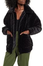 Women's I.am. Gia Contraband Quilted Velvet Jacket - Black